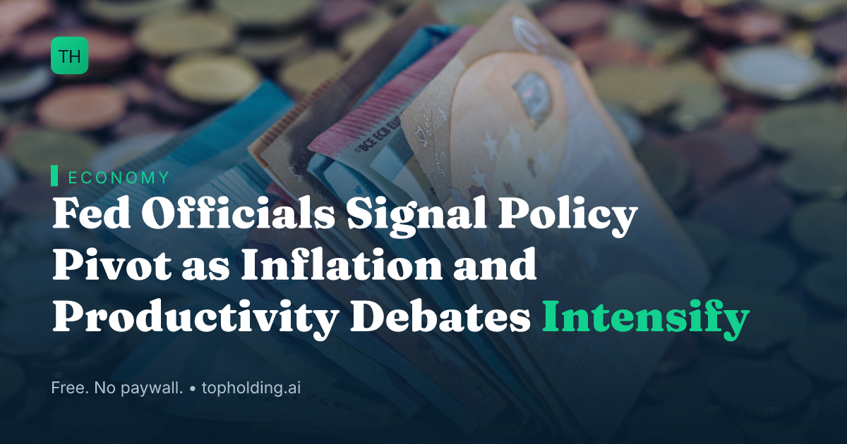 Fed Officials Signal Policy Pivot as Inflation and Productivity Debates Intensify