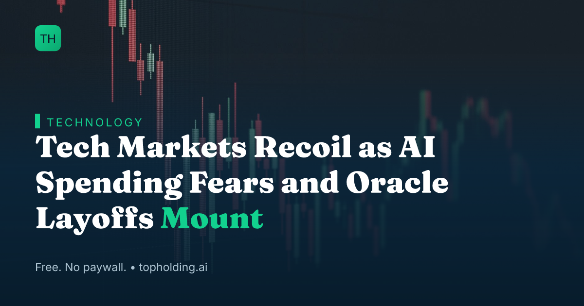 Tech Markets Recoil as AI Spending Fears and Oracle Layoffs Mount