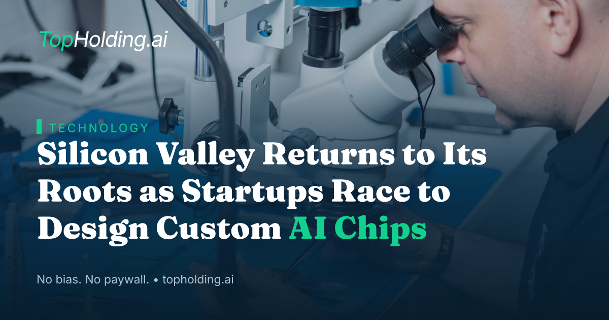 Silicon Valley Returns to Its Roots as Startups Race to Design Custom AI Chips