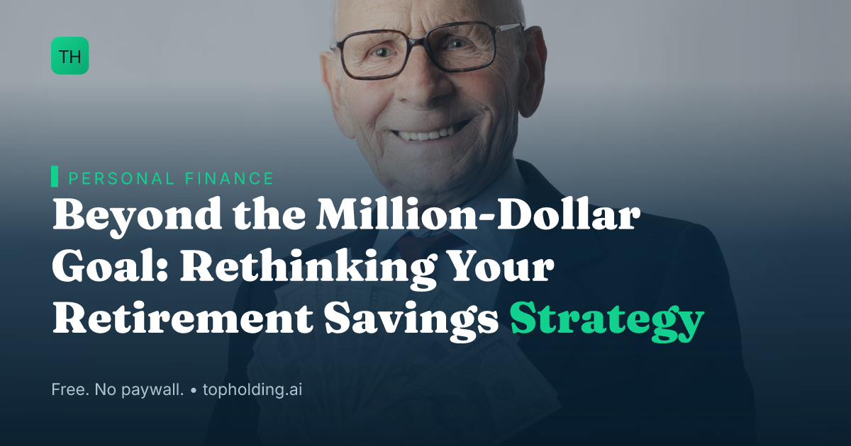 Beyond the Million-Dollar Goal: Rethinking Your Retirement Savings Strategy