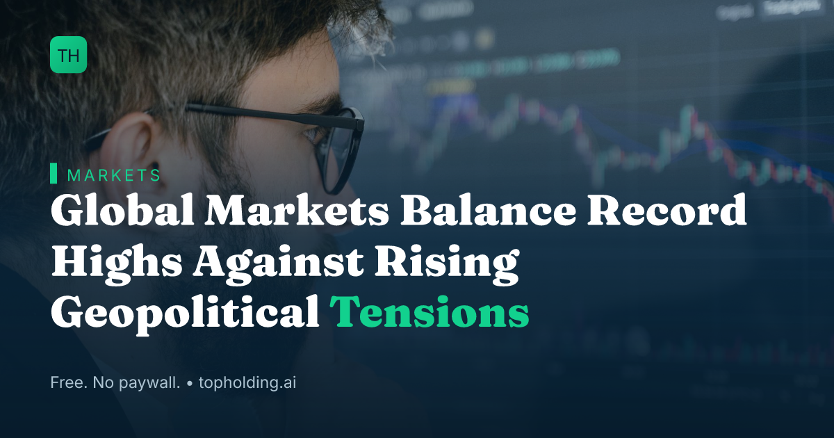 Global Markets Balance Record Highs Against Rising Geopolitical Tensions