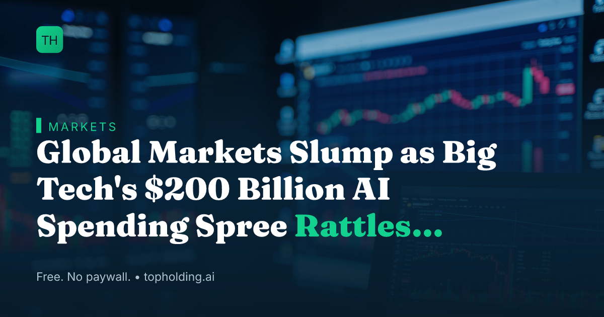 Global Markets Slump as Big Tech's $200 Billion AI Spending Spree Rattles Investors