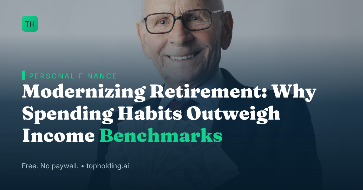 Modernizing Retirement: Why Spending Habits Outweigh Income Benchmarks