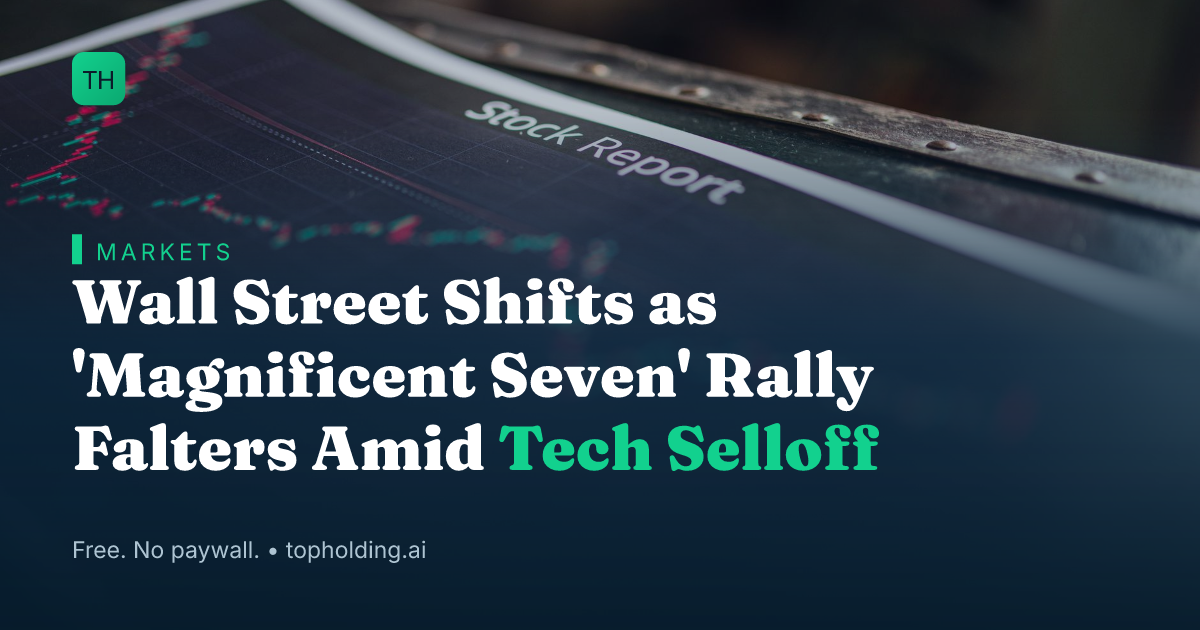 Wall Street Shifts as 'Magnificent Seven' Rally Falters Amid Tech Selloff