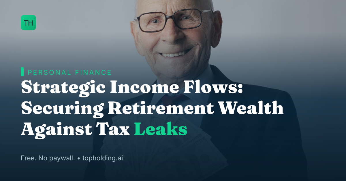 Strategic Income Flows: Securing Retirement Wealth Against Tax Leaks