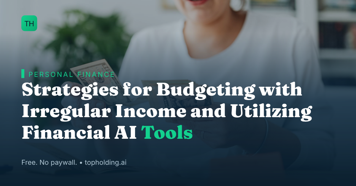 Strategies for Budgeting with Irregular Income and Utilizing Financial AI Tools