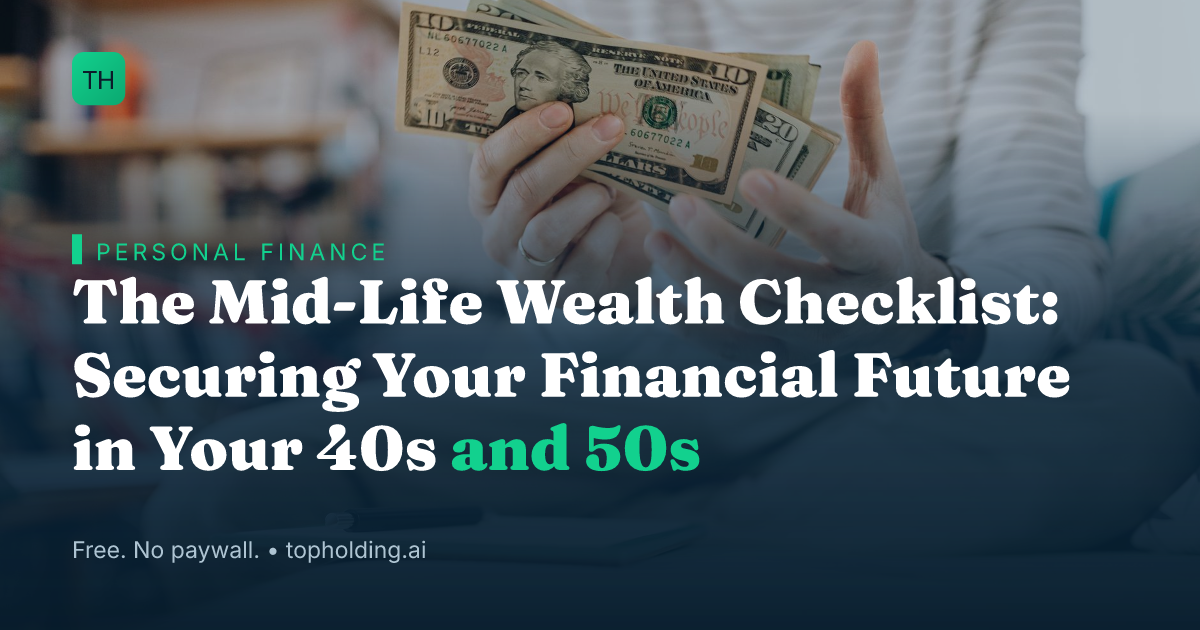 The Mid-Life Wealth Checklist: Securing Your Financial Future in Your 40s and 50s