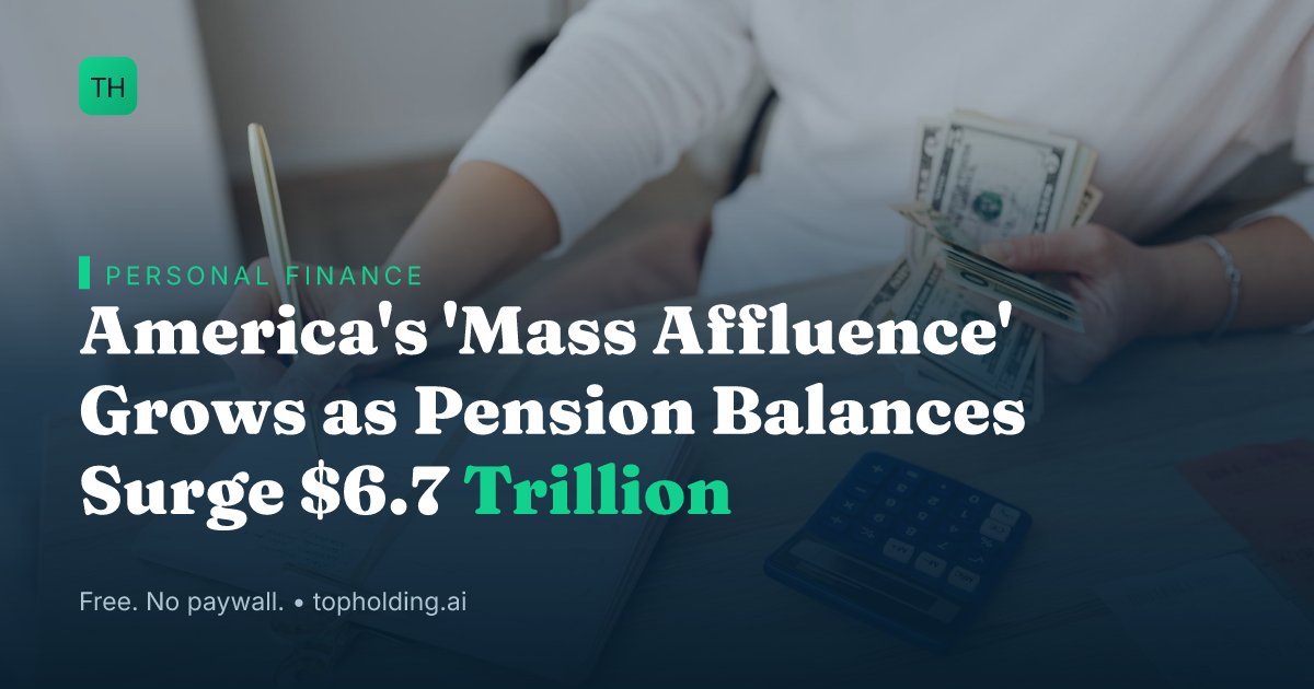America's 'Mass Affluence' Grows as Pension Balances Surge $6.7 Trillion
