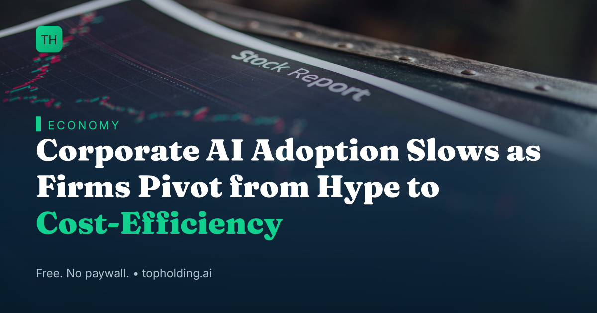 Corporate AI Adoption Slows as Firms Pivot from Hype to Cost-Efficiency
