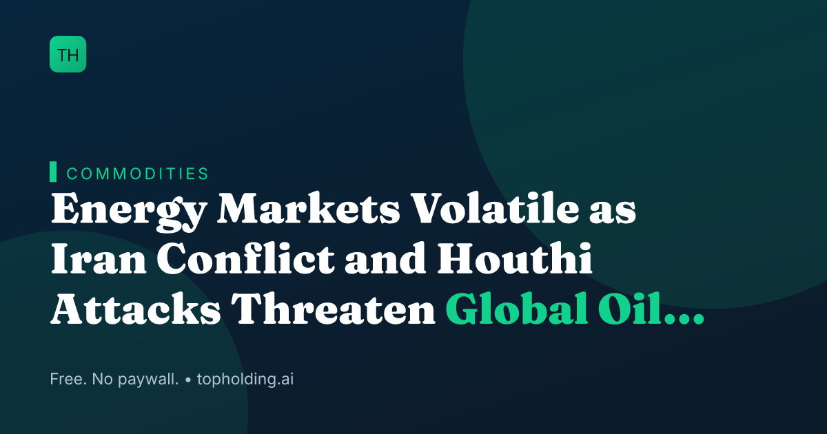 Energy Markets Volatile as Iran Conflict and Houthi Attacks Threaten Global Oil Routes