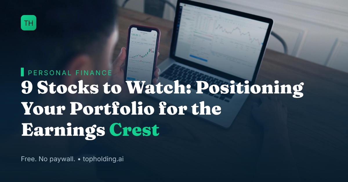 9 Stocks to Watch: Positioning Your Portfolio for the Earnings Crest