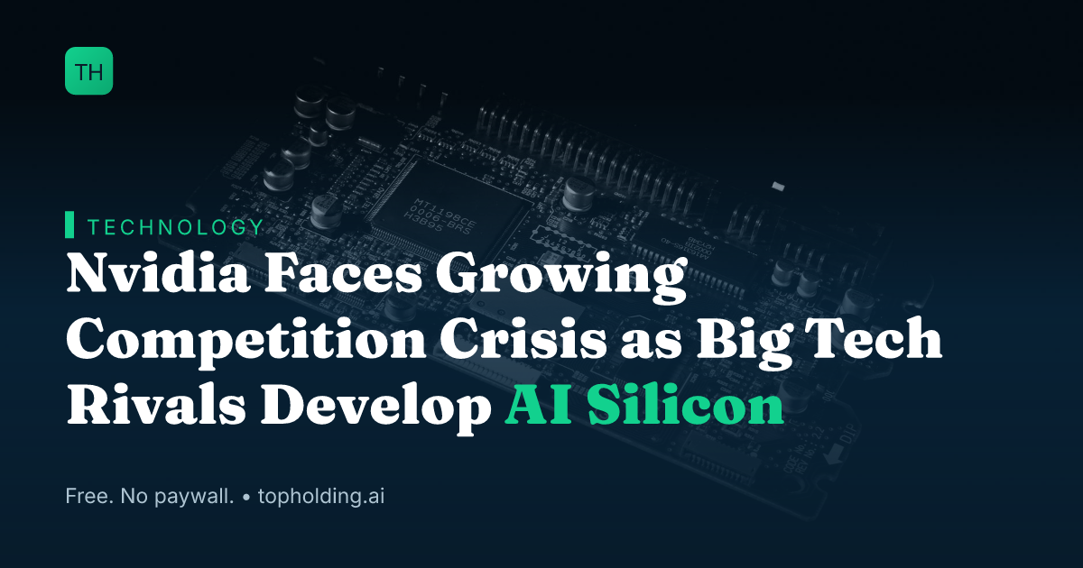 Nvidia Faces Growing Competition Crisis as Big Tech Rivals Develop AI Silicon