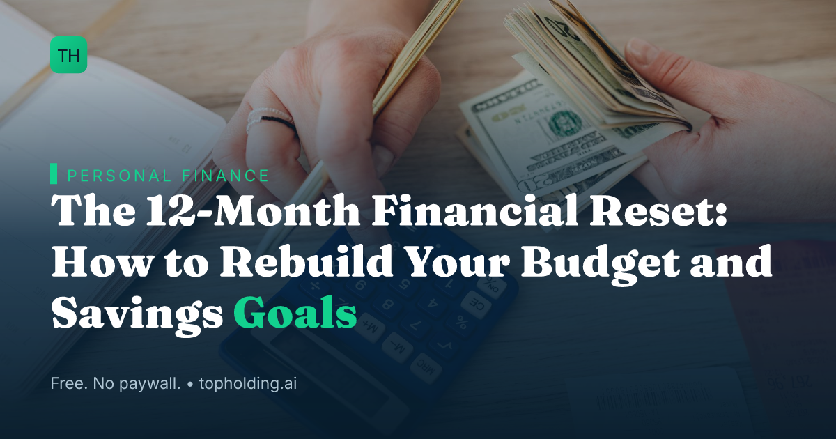 The 12-Month Financial Reset: How to Rebuild Your Budget and Savings Goals