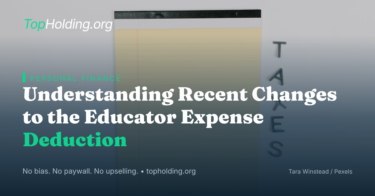 Understanding Recent Changes to the Educator Expense Deduction
