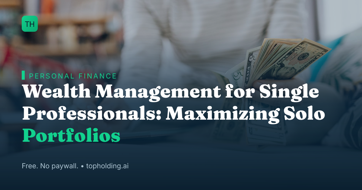 Wealth Management for Single Professionals: Maximizing Solo Portfolios