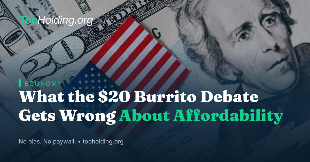 What the $20 Burrito Debate Gets Wrong About Affordability