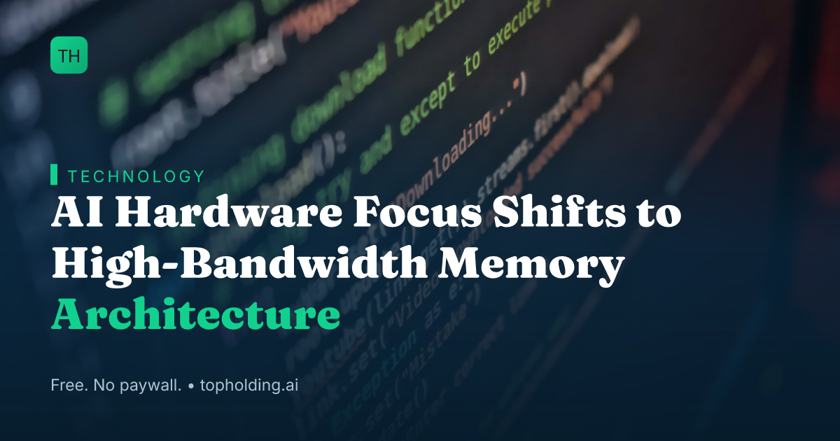 AI Hardware Focus Shifts to High-Bandwidth Memory Architecture