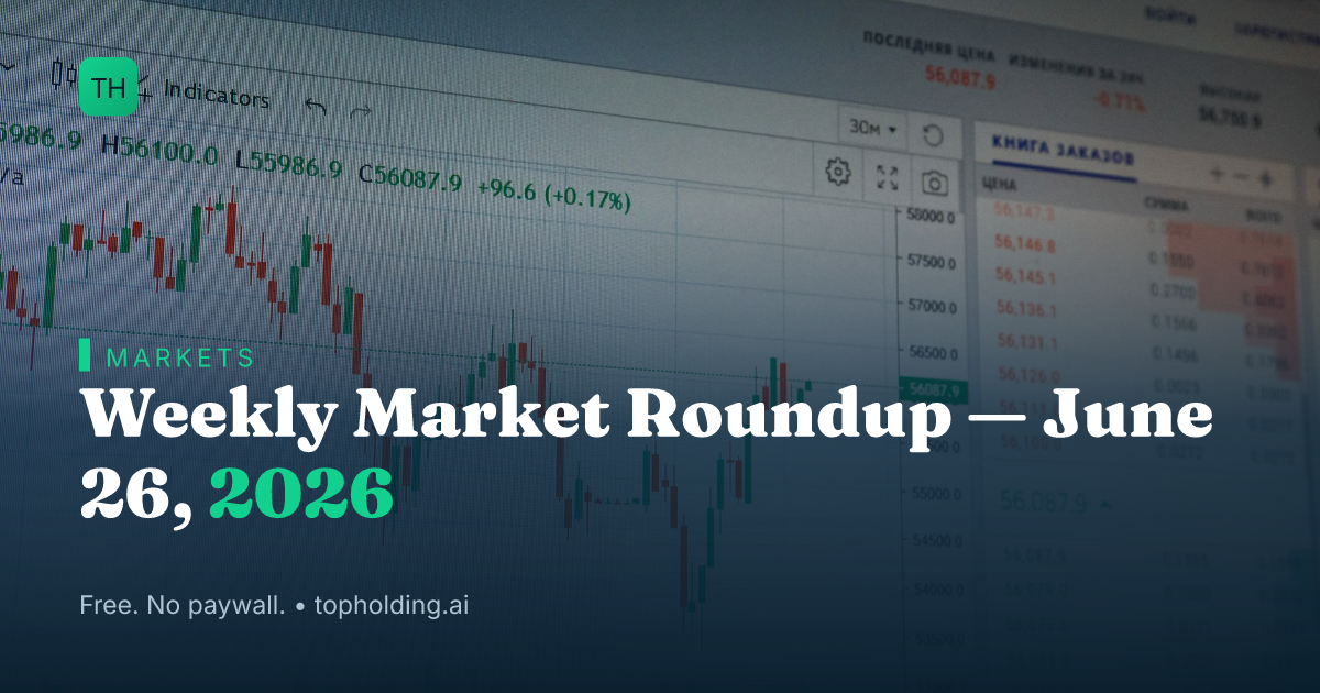 Weekly Market Roundup — June 26, 2026