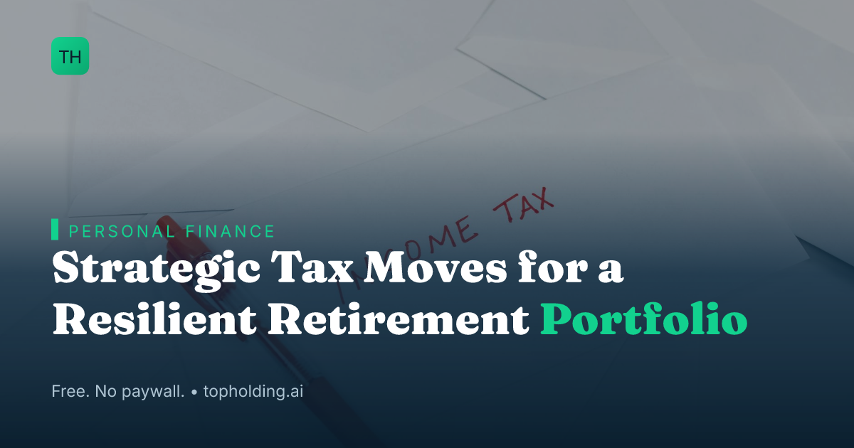 Strategic Tax Moves for a Resilient Retirement Portfolio
