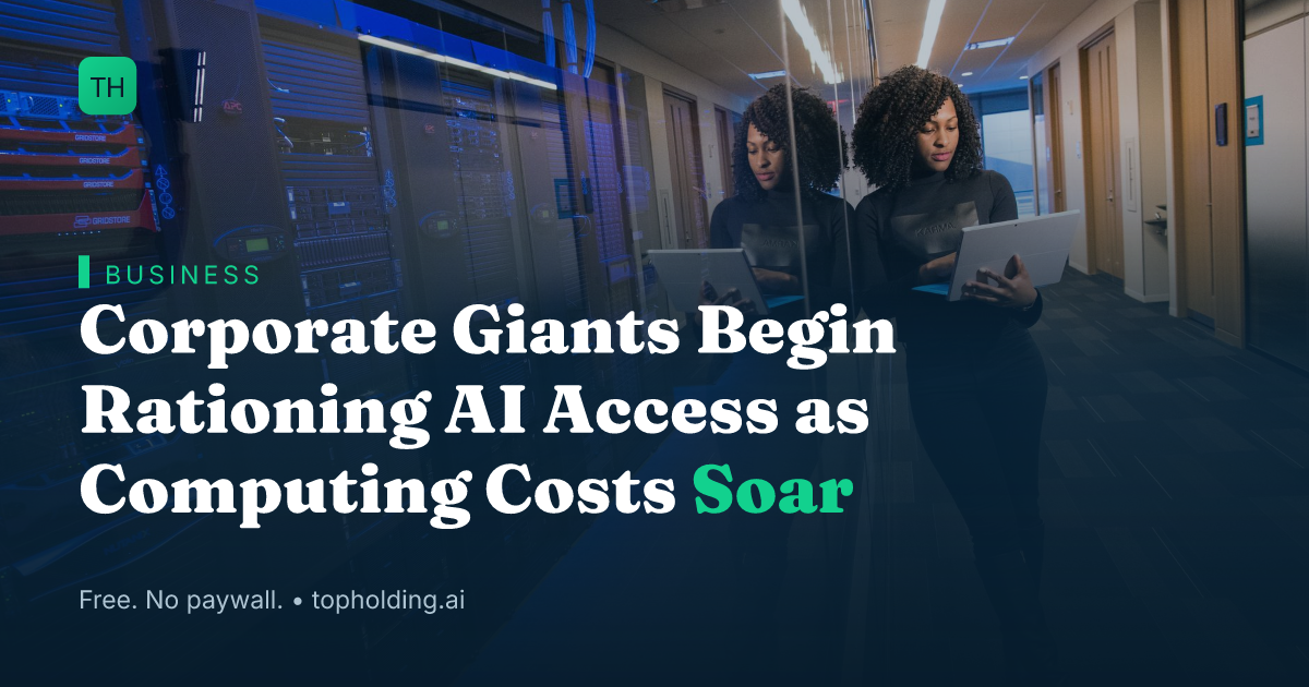 Corporate Giants Begin Rationing AI Access as Computing Costs Soar