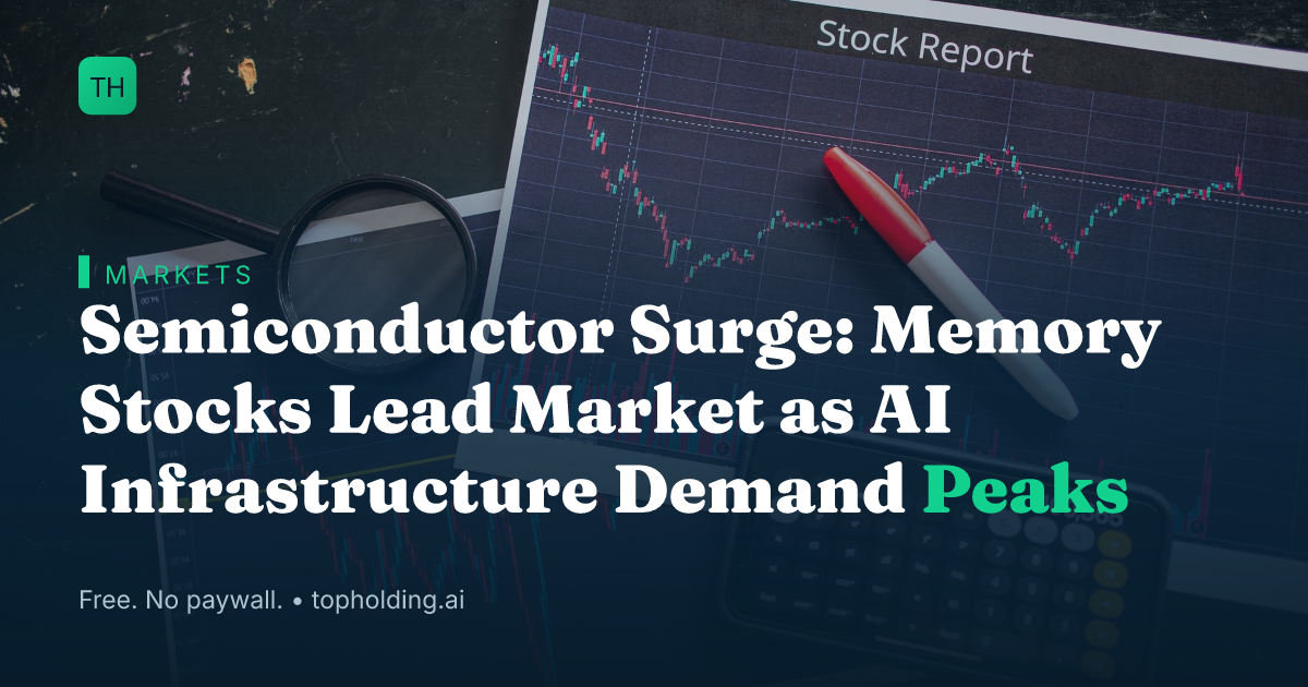 Semiconductor Surge: Memory Stocks Lead Market as AI Infrastructure Demand Peaks