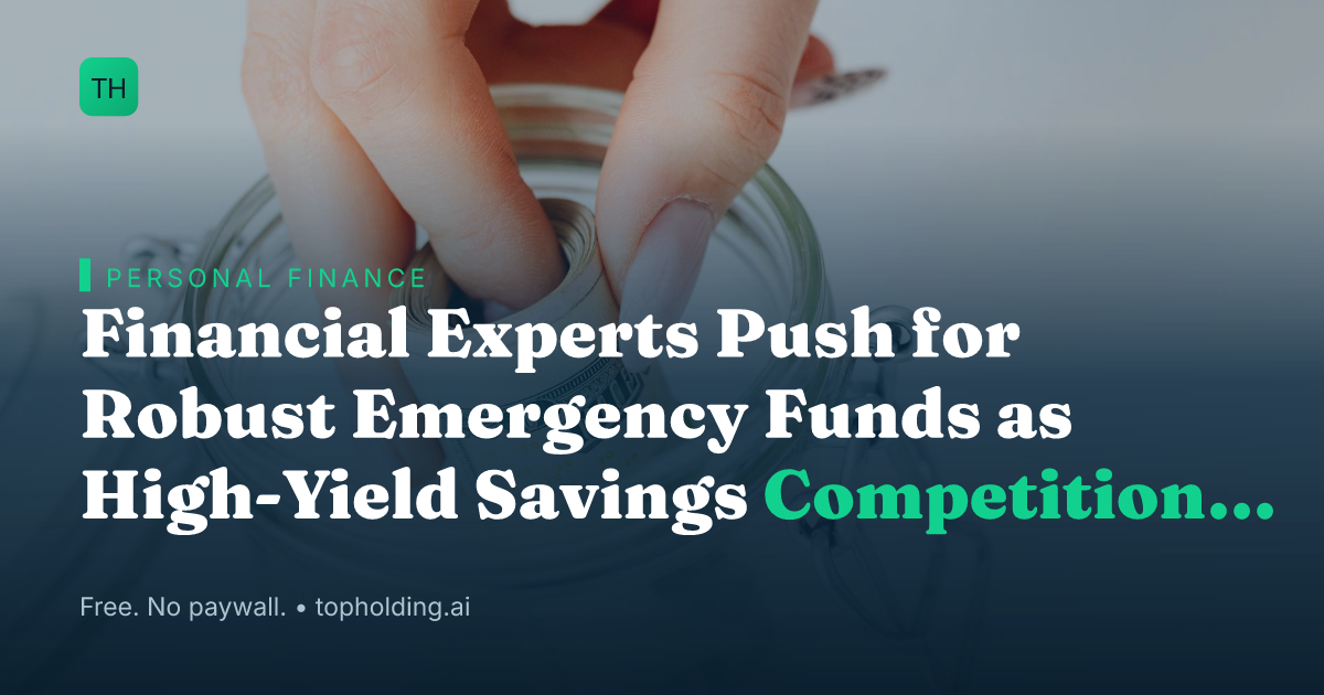 Financial Experts Push for Robust Emergency Funds as High-Yield Savings Competition Heats Up