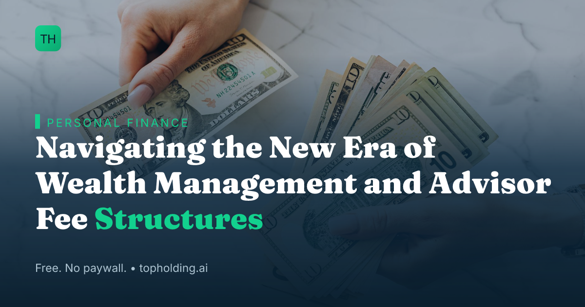 Navigating the New Era of Wealth Management and Advisor Fee Structures