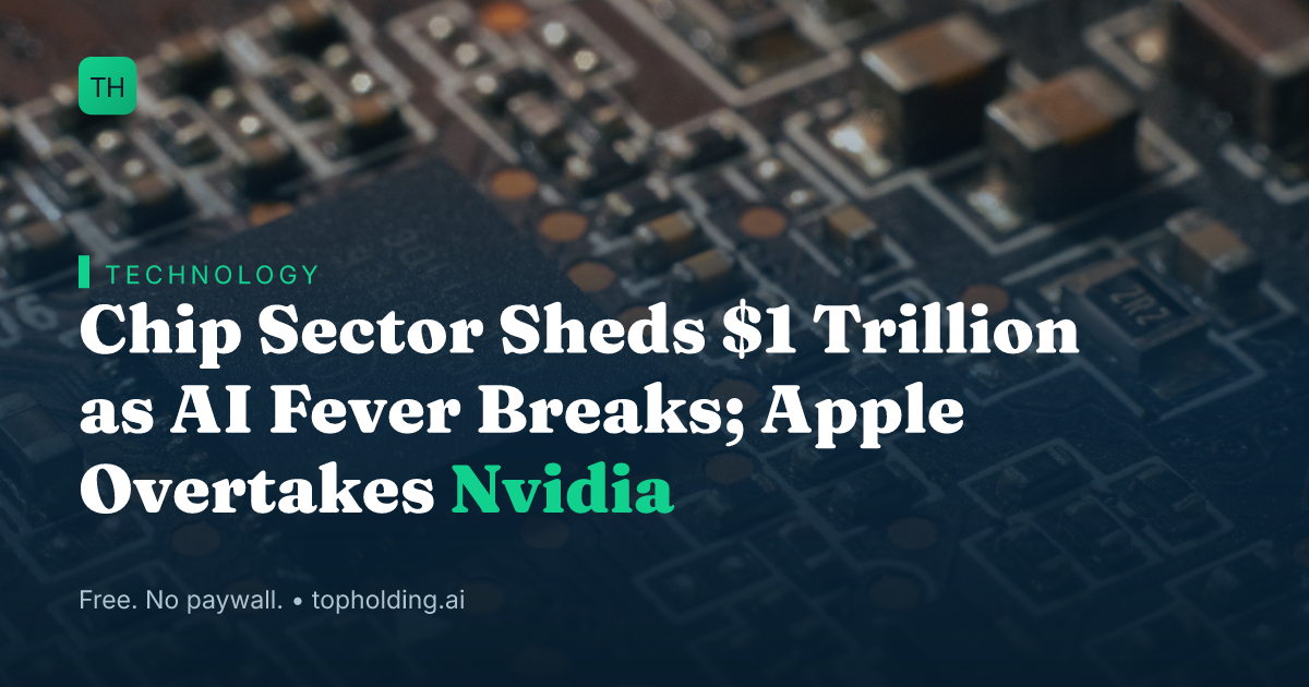 Chip Sector Sheds $1 Trillion as AI Fever Breaks; Apple Overtakes Nvidia