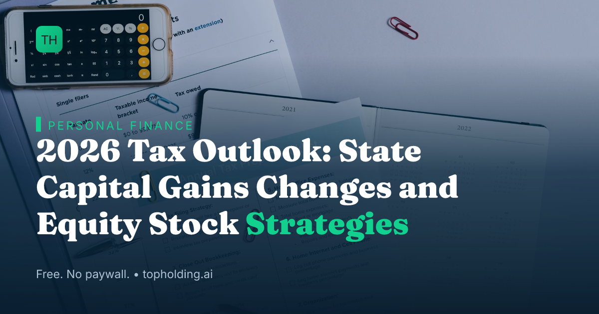 2026 Tax Outlook: State Capital Gains Changes and Equity Stock Strategies