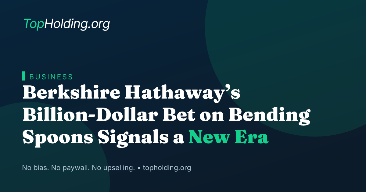 Berkshire Hathaway’s Billion-Dollar Bet on Bending Spoons Signals a New Era