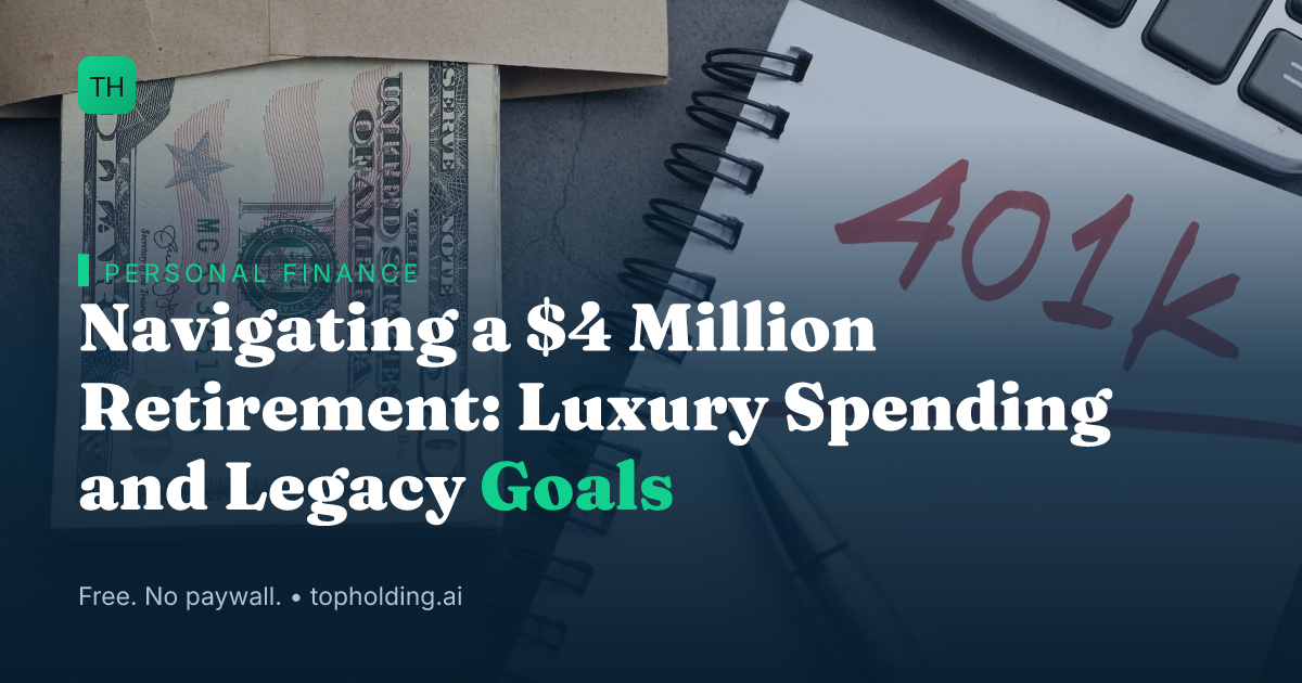 Navigating a $4 Million Retirement: Luxury Spending and Legacy Goals
