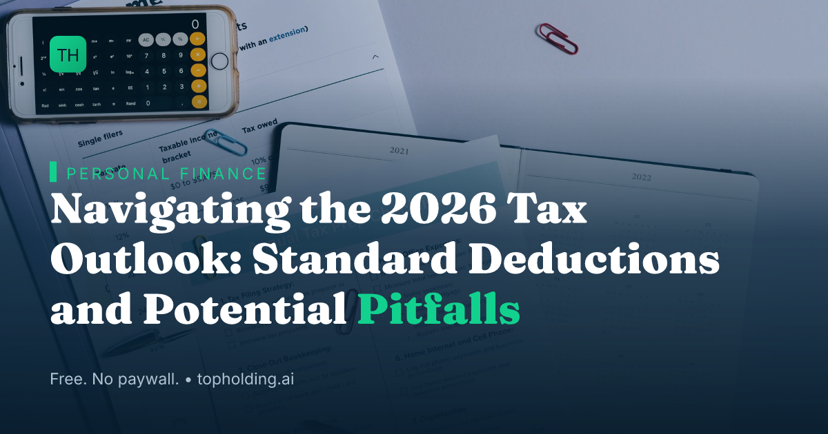 Navigating the 2026 Tax Outlook: Standard Deductions and Potential Pitfalls