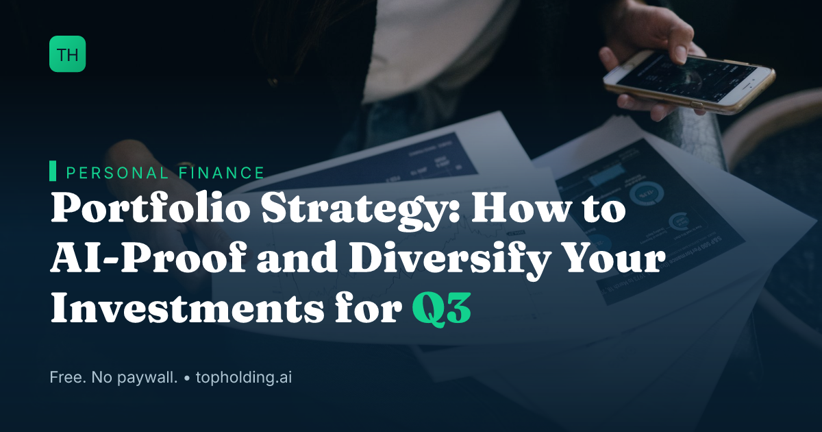 Portfolio Strategy: How to AI-Proof and Diversify Your Investments for Q3
