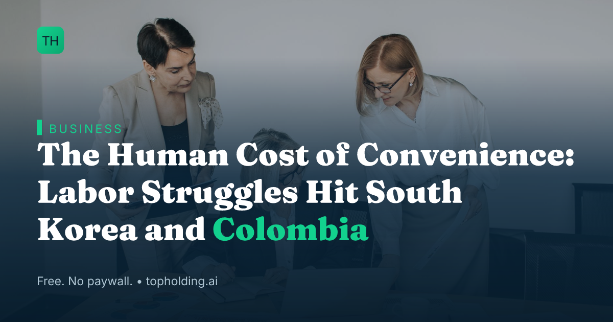 The Human Cost of Convenience: Labor Struggles Hit South Korea and Colombia