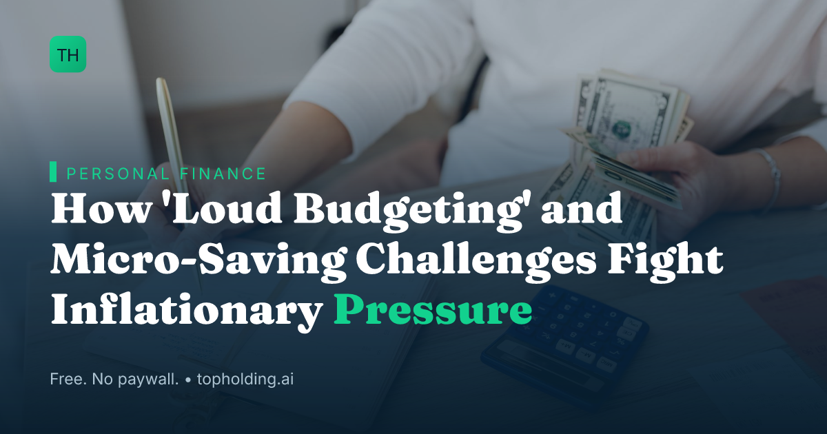 How 'Loud Budgeting' and Micro-Saving Challenges Fight Inflationary Pressure