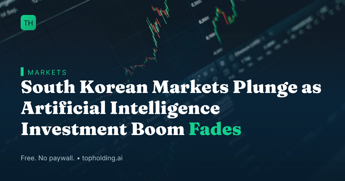 South Korean Markets Plunge as Artificial Intelligence Investment Boom Fades