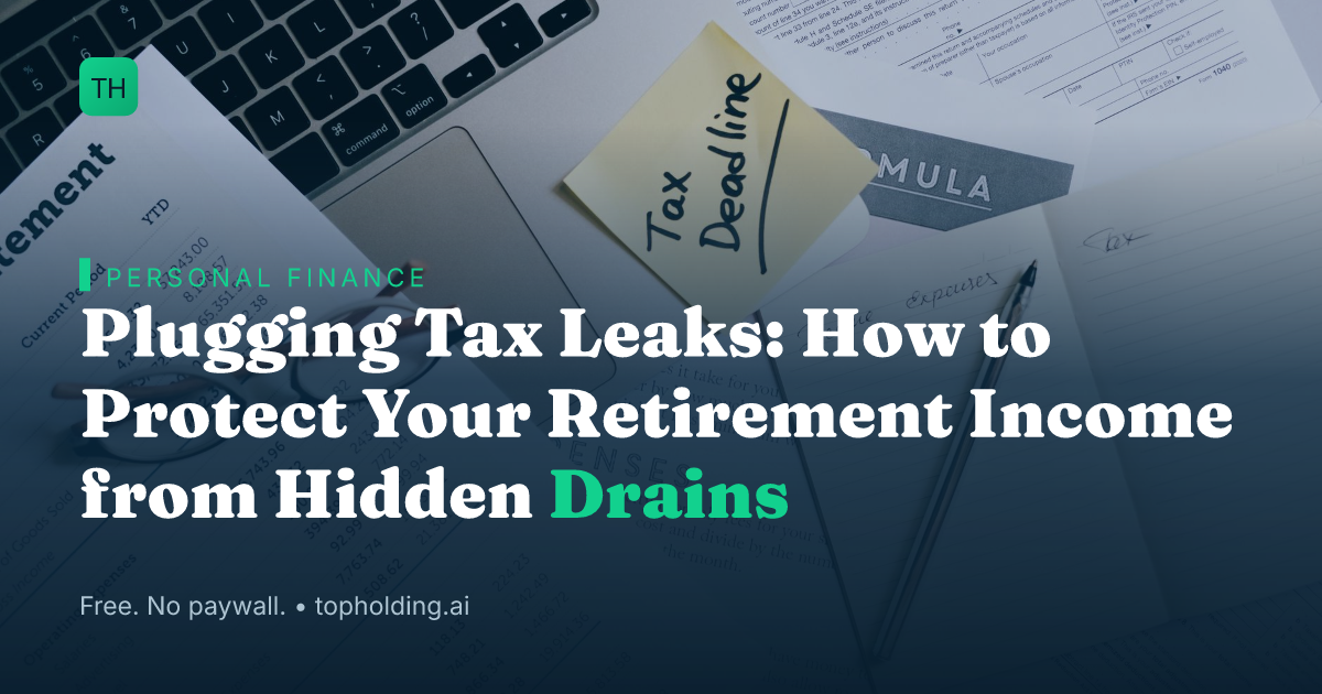 Plugging Tax Leaks: How to Protect Your Retirement Income from Hidden Drains