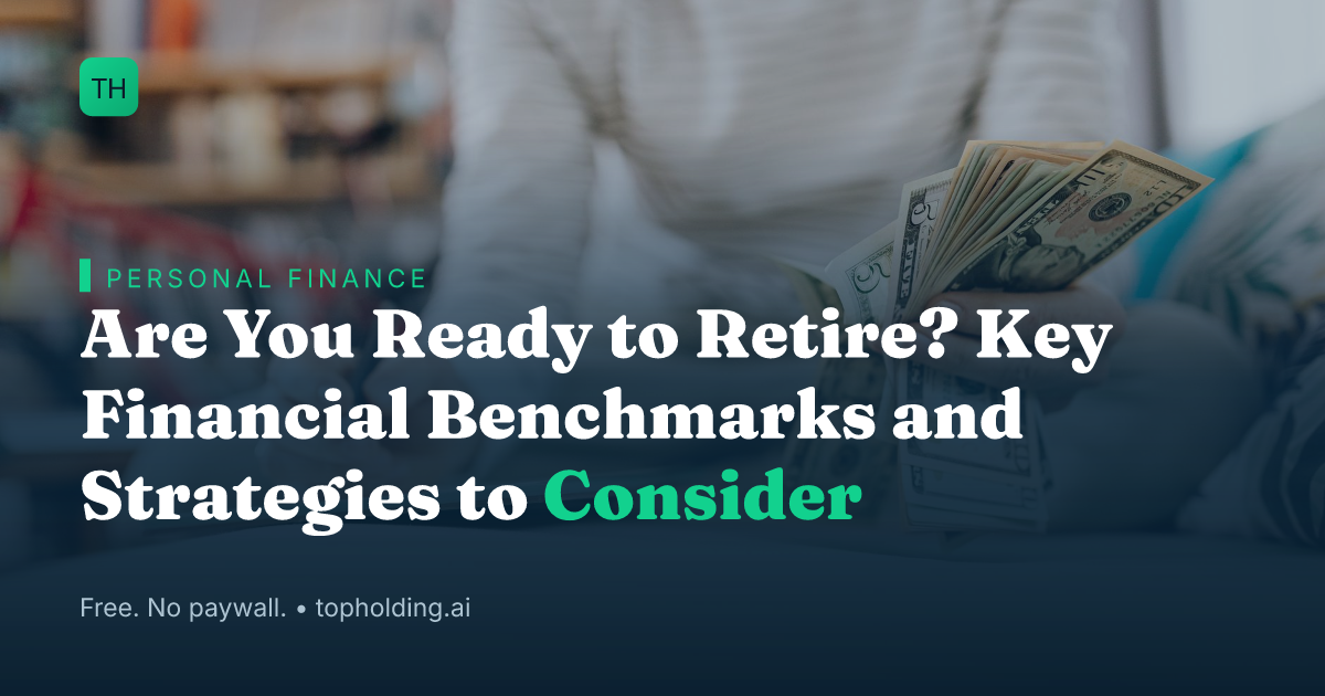 Are You Ready to Retire? Key Financial Benchmarks and Strategies to Consider