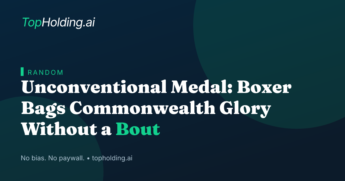 Unconventional Medal: Boxer Bags Commonwealth Glory Without a Bout