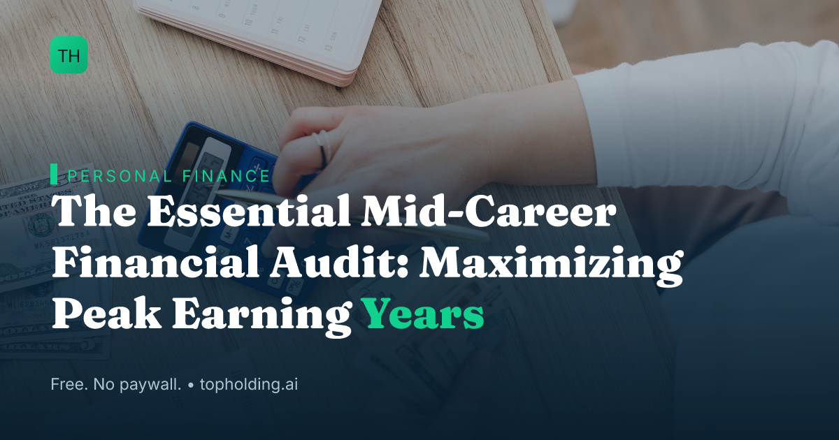 The Essential Mid-Career Financial Audit: Maximizing Peak Earning Years