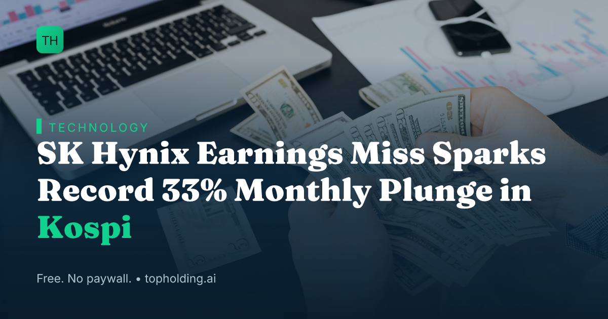 SK Hynix Earnings Miss Sparks Record 33% Monthly Plunge in Kospi