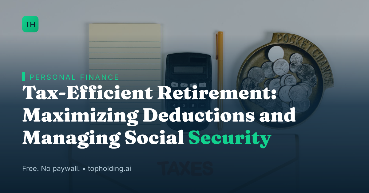 Tax-Efficient Retirement: Maximizing Deductions and Managing Social Security