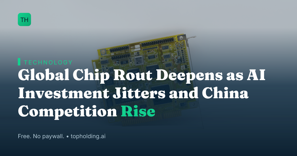 Global Chip Rout Deepens as AI Investment Jitters and China Competition Rise