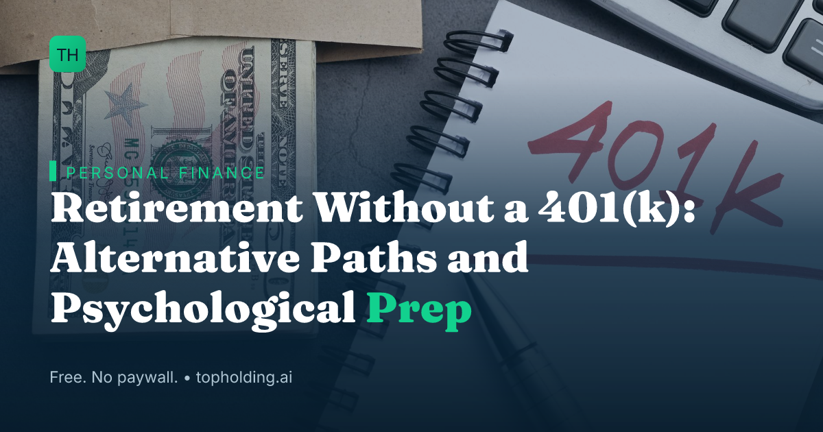 Retirement Without a 401(k): Alternative Paths and Psychological Prep