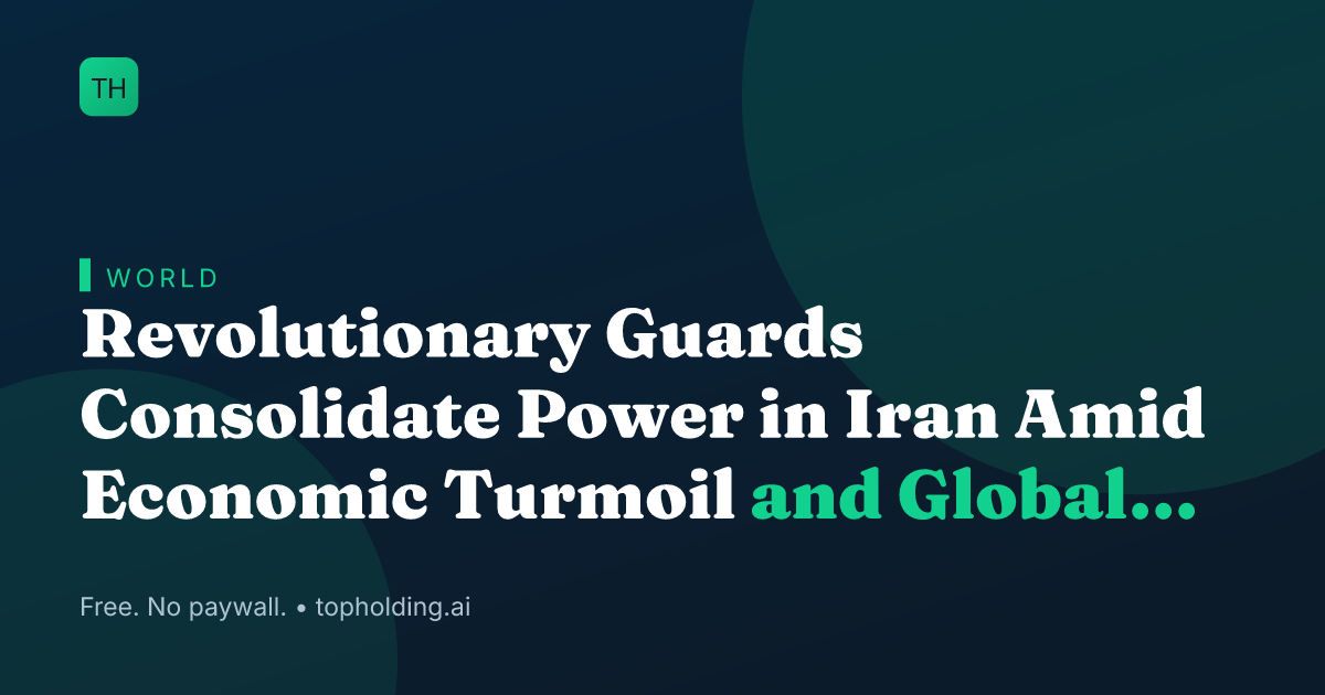 Revolutionary Guards Consolidate Power in Iran Amid Economic Turmoil and Global Tensions