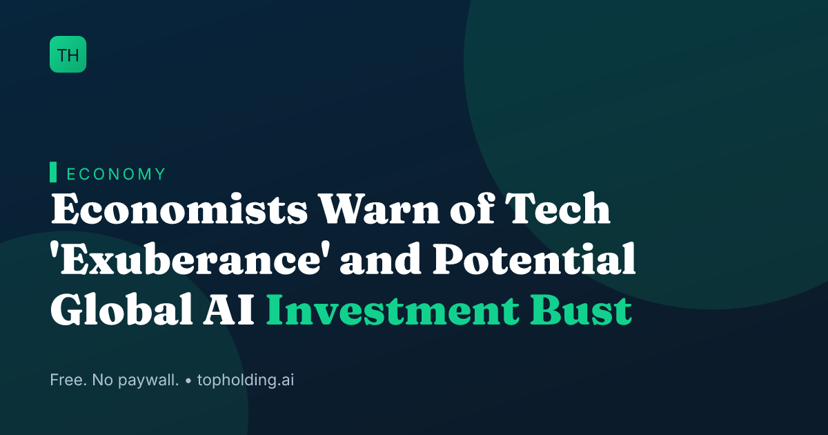Economists Warn of Tech 'Exuberance' and Potential Global AI Investment Bust