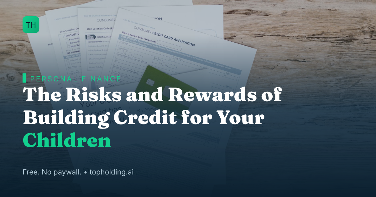 The Risks and Rewards of Building Credit for Your Children