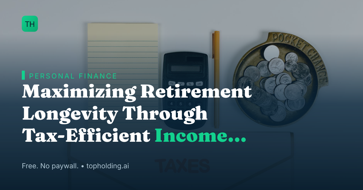 Maximizing Retirement Longevity Through Tax-Efficient Income Strategies