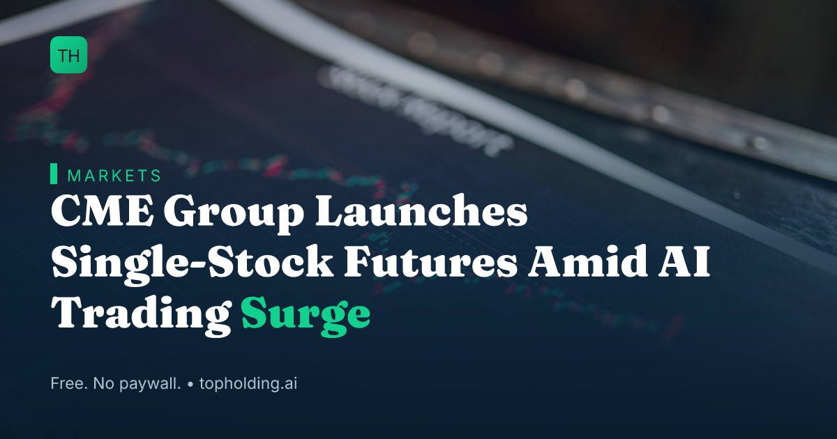 CME Group Launches Single-Stock Futures Amid AI Trading Surge