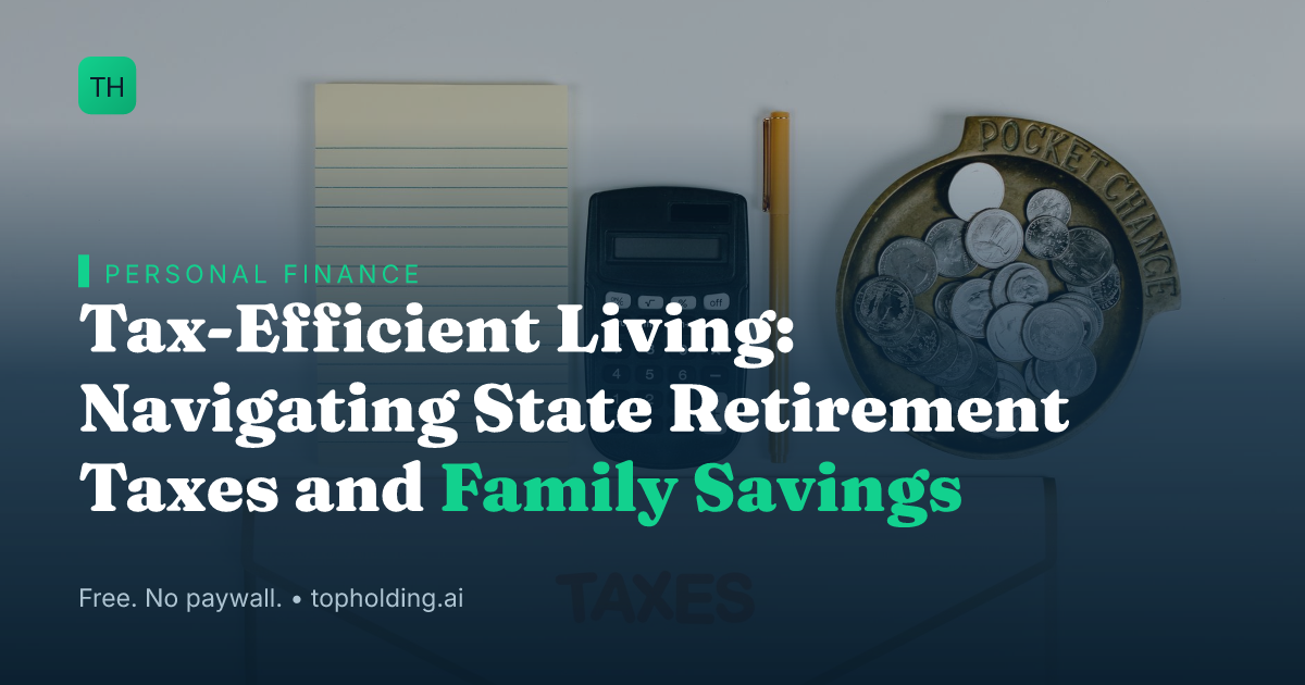 Tax-Efficient Living: Navigating State Retirement Taxes and Family Savings